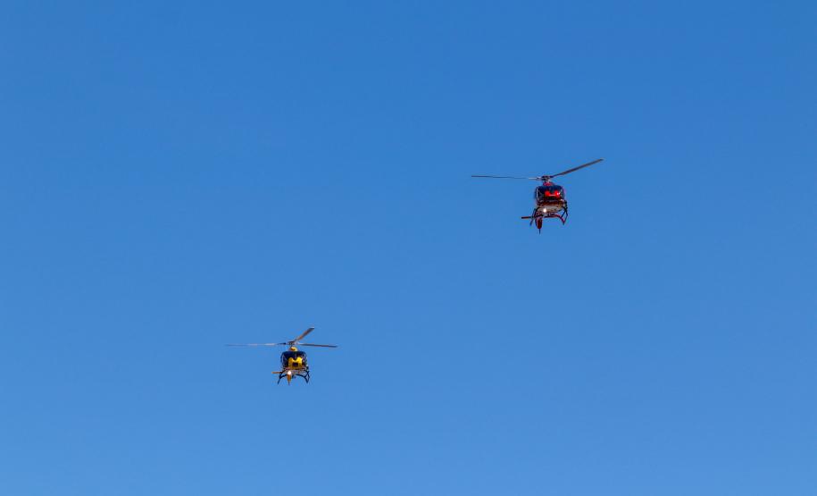 Helicopteros em ação