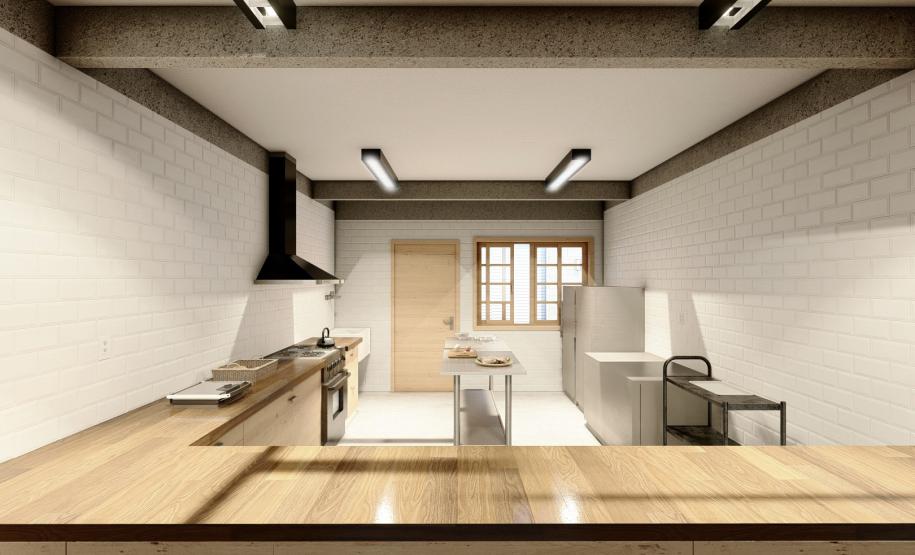 Maquete em 3D do projeto