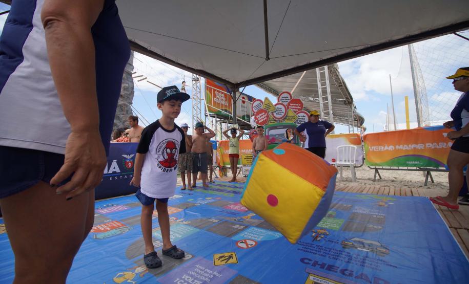 Gincana com crianças para a conscientização