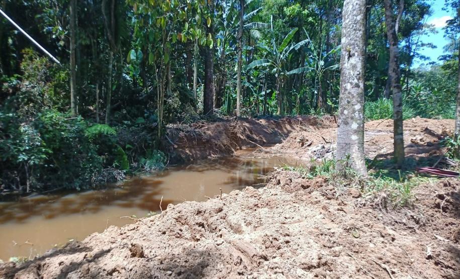 Foto de área desmatada