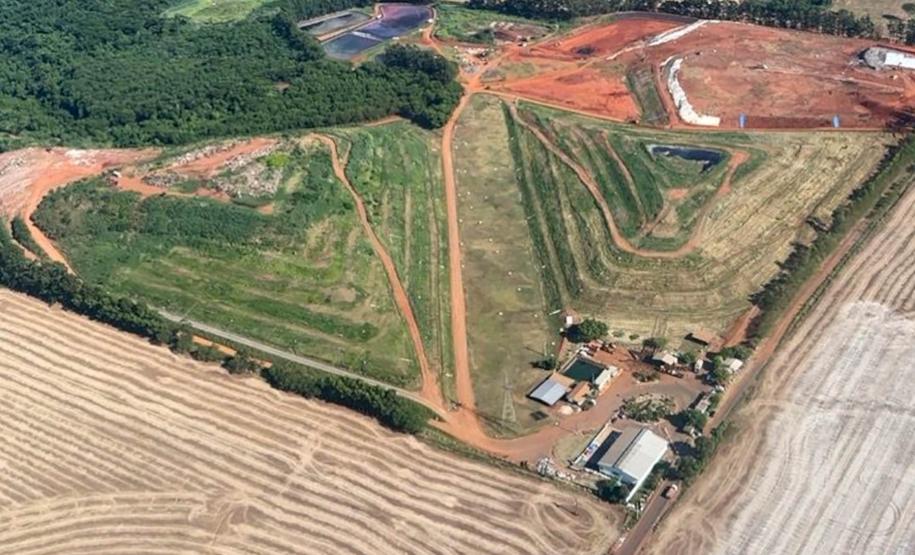 Área da fiscalização em visão aérea