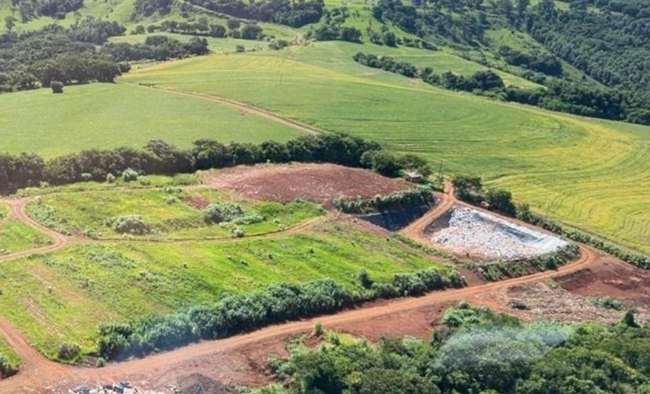 Área da fiscalização em visão aérea