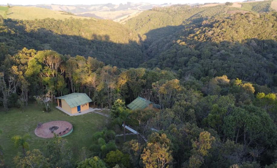 vista aérea da imensidão verde da rppn