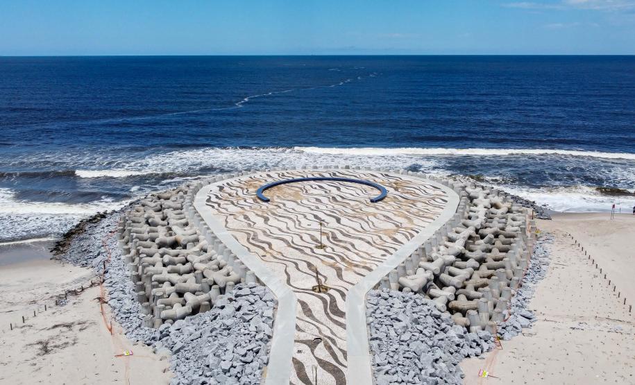 IMAGEM AÉREA DA REVITALIZAÇÃO DA ORLA