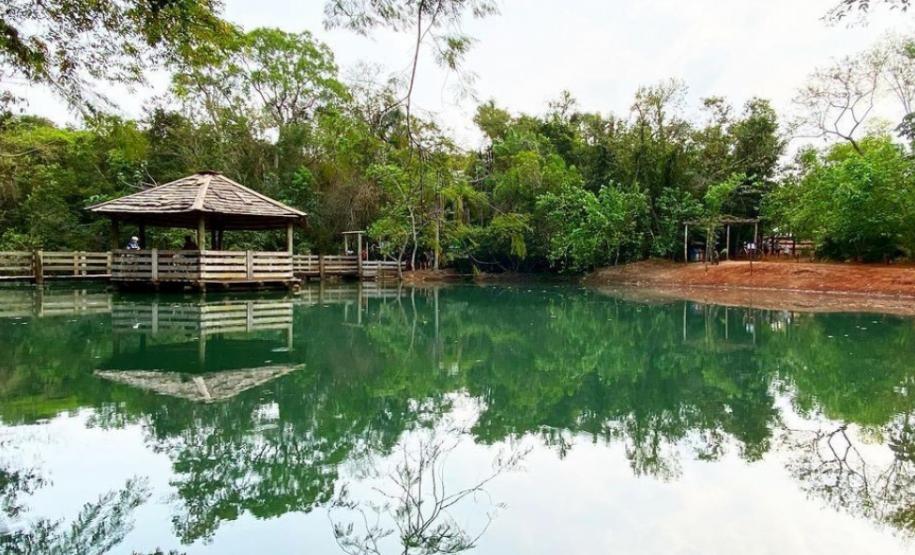 vista paradisíaca do lago da rppn