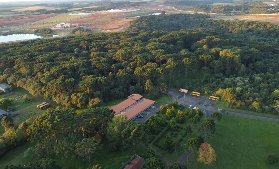 Foto aérea da cidade de Guarapuava