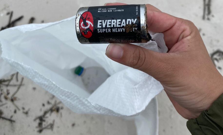 PILHA SENDO RECOLHIDA