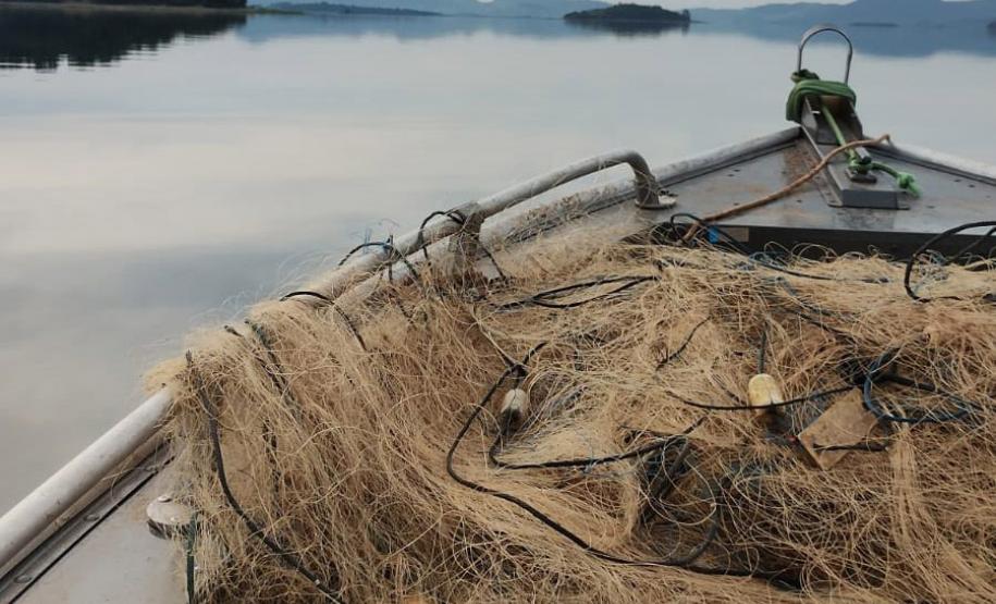 REDE DE PESCA APREENDIDAS