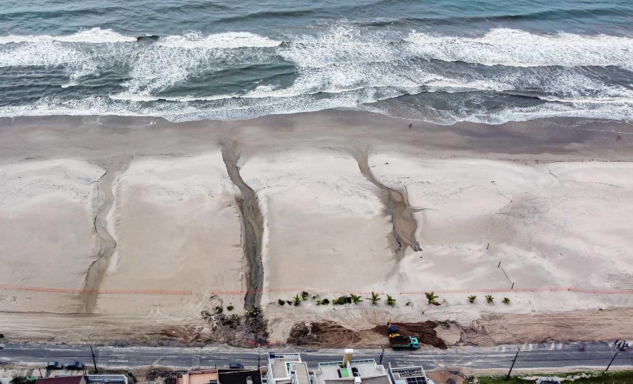 VISTA AÉREA CONSTRUÇÃO DA ORLA DE MATINHOS