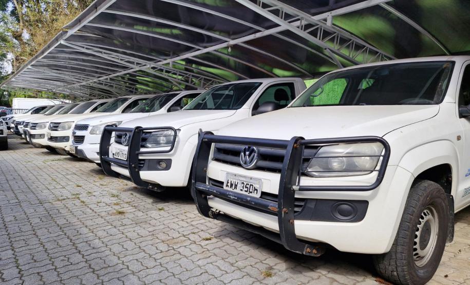 VEÍCULOS ENFILEIRADOS DO IAT