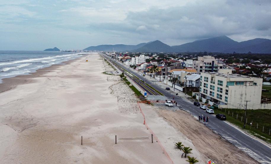VISTA AÉREA CONSTRUÇÃO DA ORLA DE MATINHOS