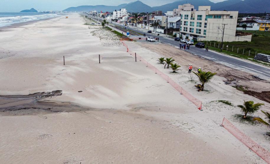VISTA AÉREA CONSTRUÇÃO DA ORLA DE MATINHOS