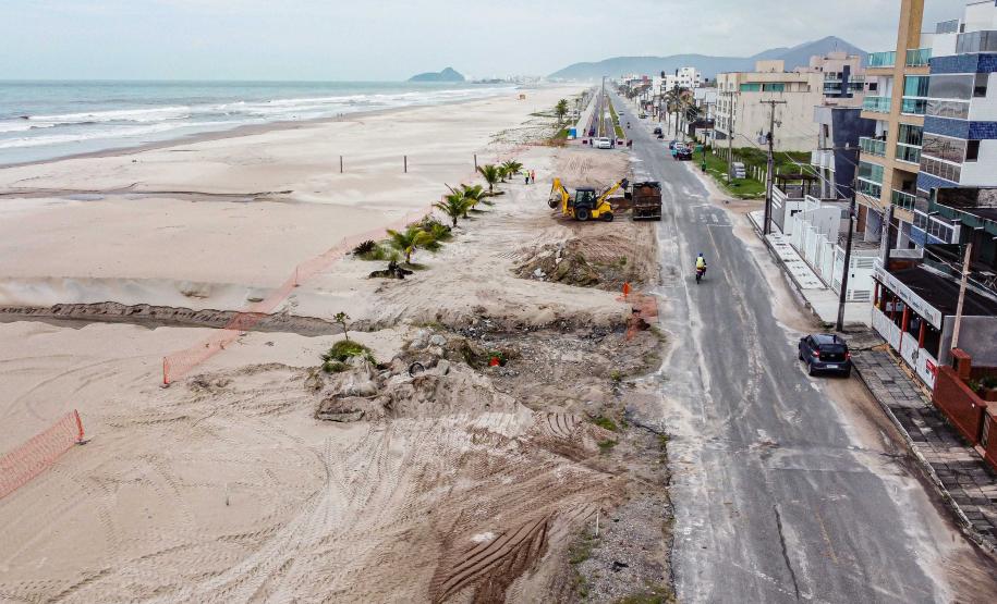 VISTA AÉREA CONSTRUÇÃO DA ORLA DE MATINHOS