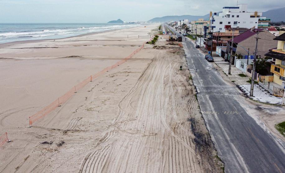 VISTA AÉREA CONSTRUÇÃO DA ORLA DE MATINHOS