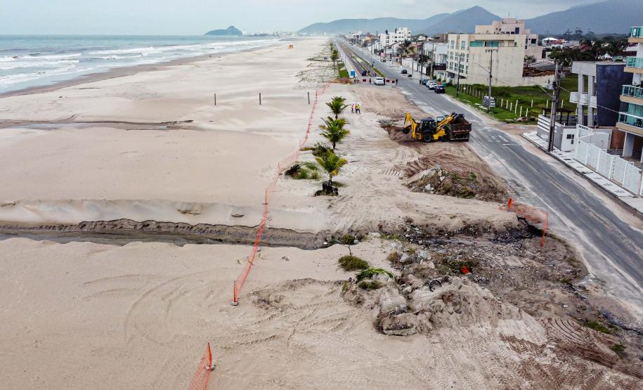 VISTA AÉREA CONSTRUÇÃO DA ORLA DE MATINHOS