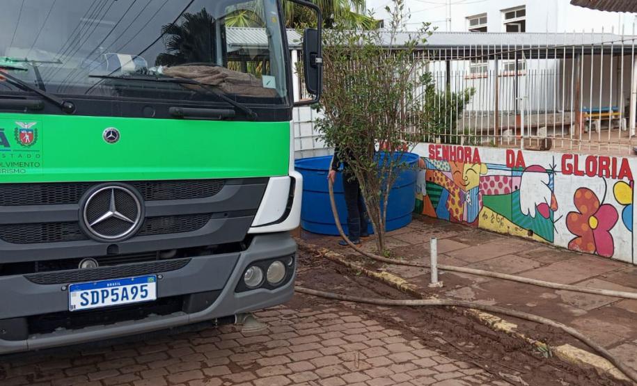 caminhão do IAT em ação