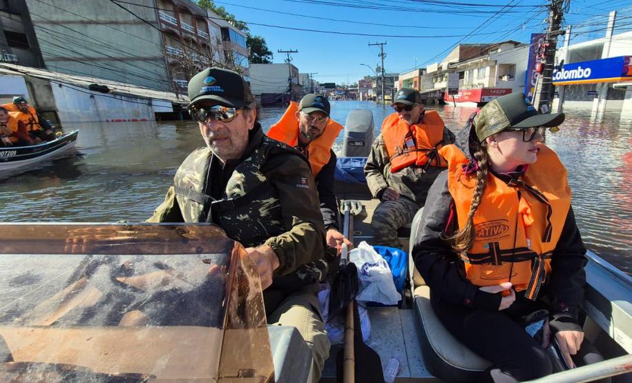 servidores voluntários em ação