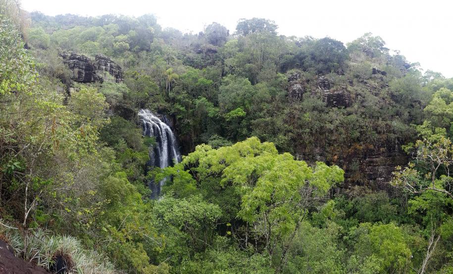Foto aérea de paisagem natural