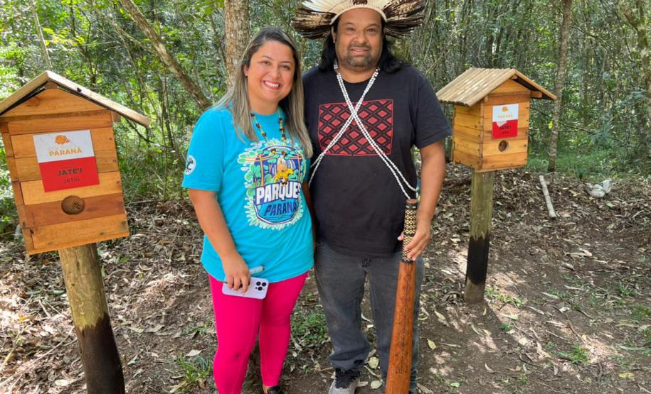 Foto de Ana Letícia Lowen com Eloy