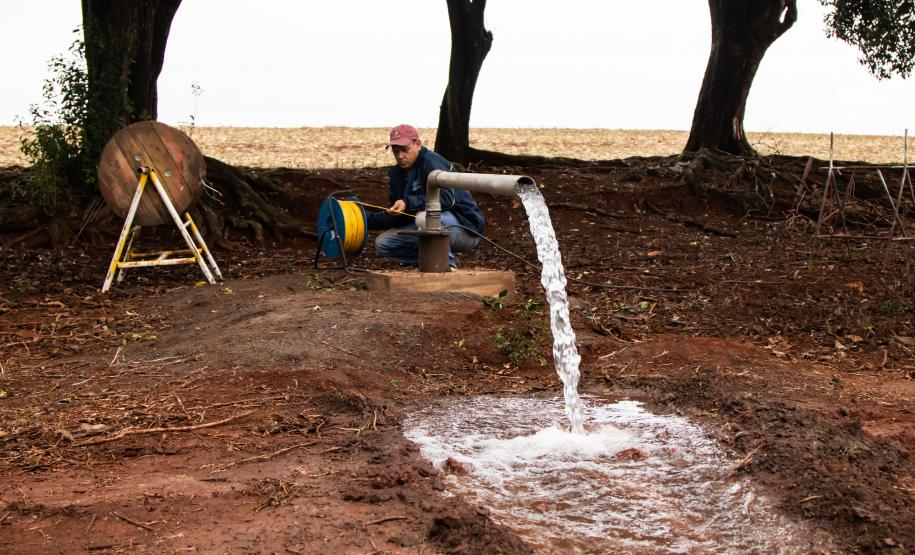 Foto de perfuração de poço