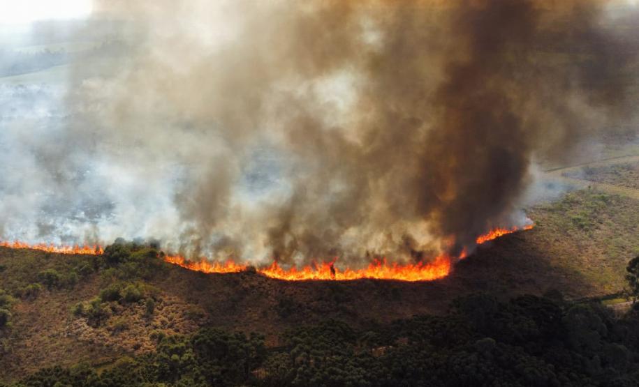 INCENDIO POR VISTA AÉREA