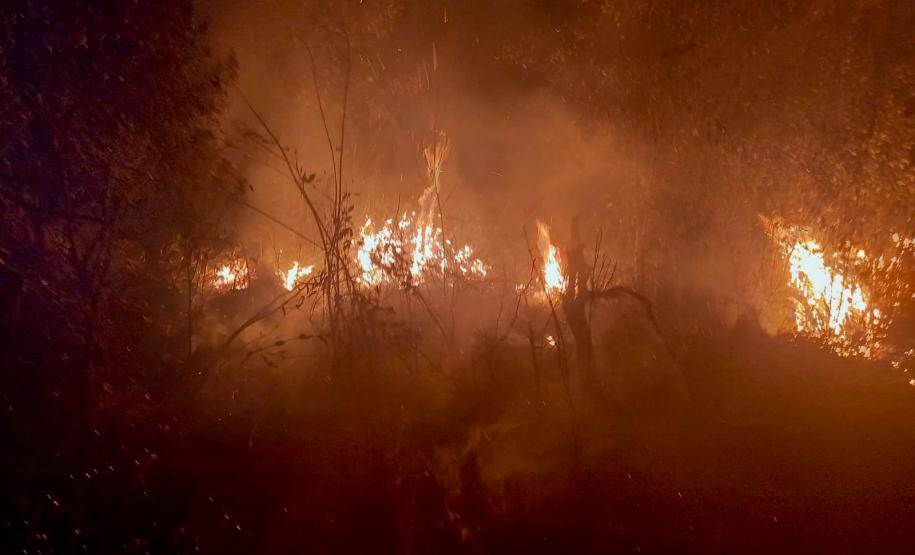 INCÊNDIO FLORESTAL NOTURNO
