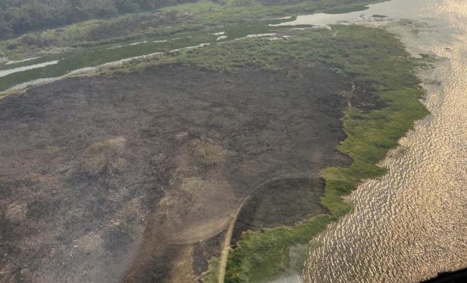 VISTA AÉREA DE ÁREA INCENDIADA