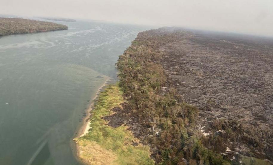 VISTA AÉREA DE ÁREA INCENDIADA
