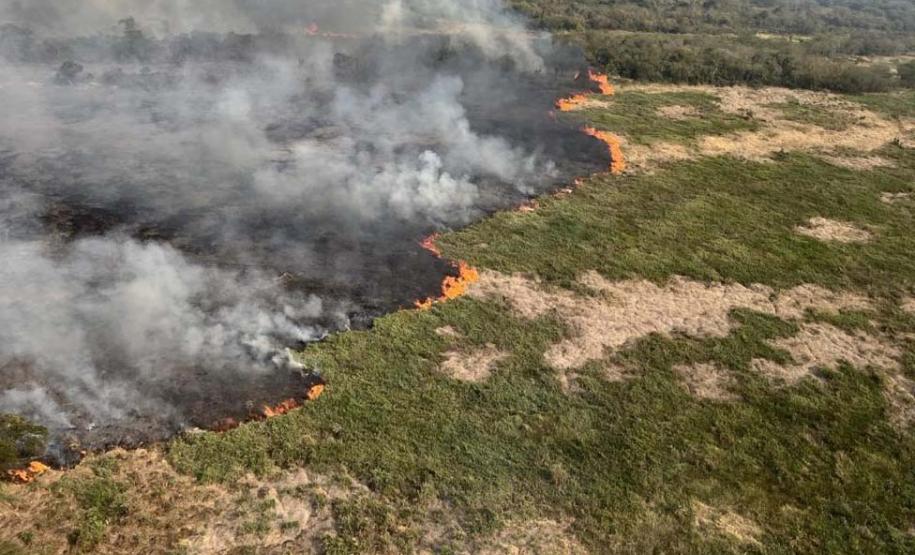 VISTA AÉREA DE ÁREA INCENDIADA