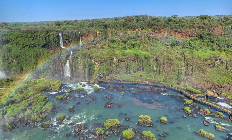 Foto de paisagem das cataratas do Iguaçu