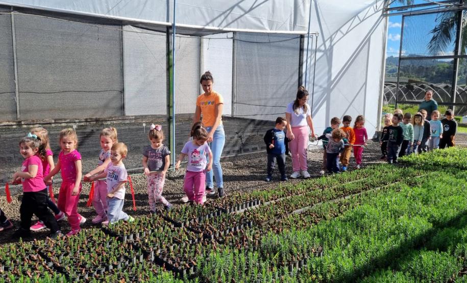 CENAS DE EDUCAÇÃO AMBIENTAL E DISTRIBUIÇÃO DE MUDAS