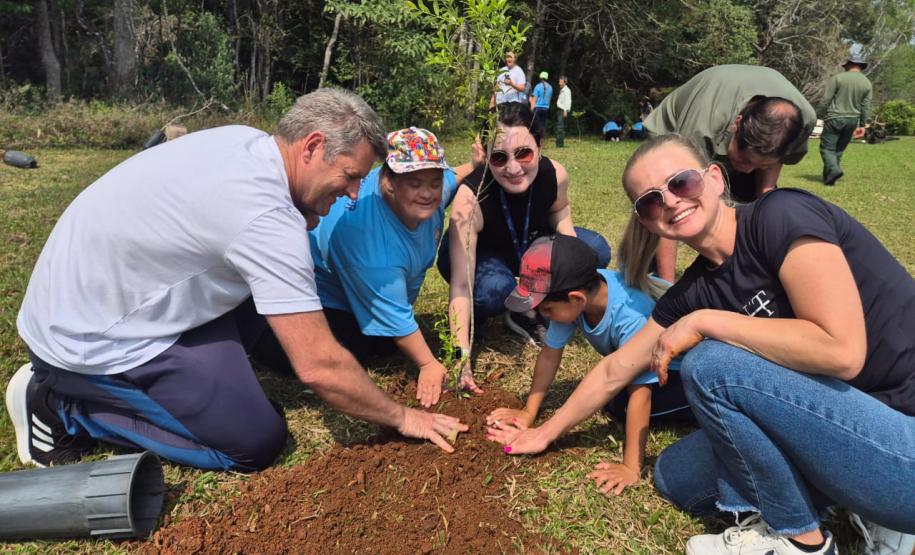CENAS DE EDUCAÇÃO AMBIENTAL E DISTRIBUIÇÃO DE MUDAS