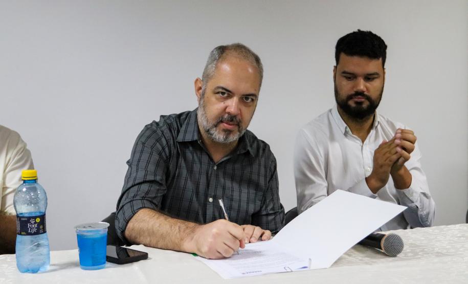 Solenidade que confirmou os compromissos do Paraná com a Rede Oceano Limpo.