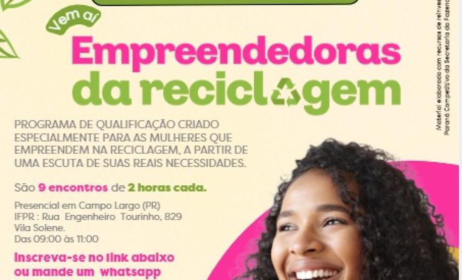 Foto de material promocional da ação