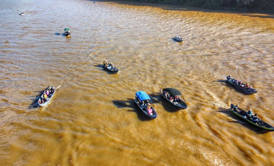 Nova fase do Rio Vivo começa com a soltura de 100 mil peixes no Rio Ivaí, no Noroeste
