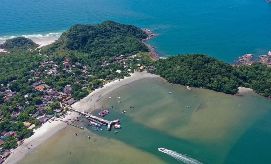 Foto aérea da Ilha do Mel