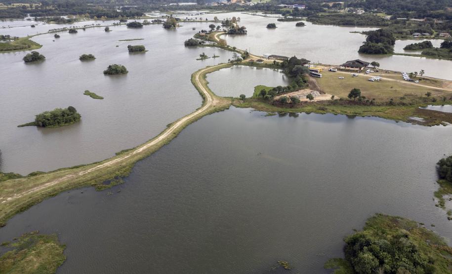 Foto aérea da Reserva Hídrica