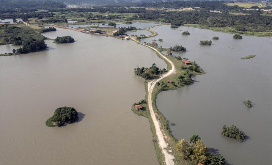 Foto aérea da Reserva Hídrica