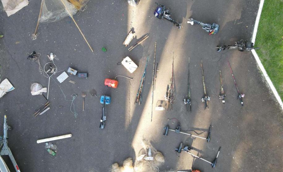 Foto de operação de fiscalização da Piracema