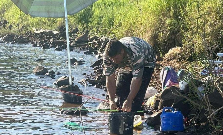 Foto de operação de fiscalização da Piracema