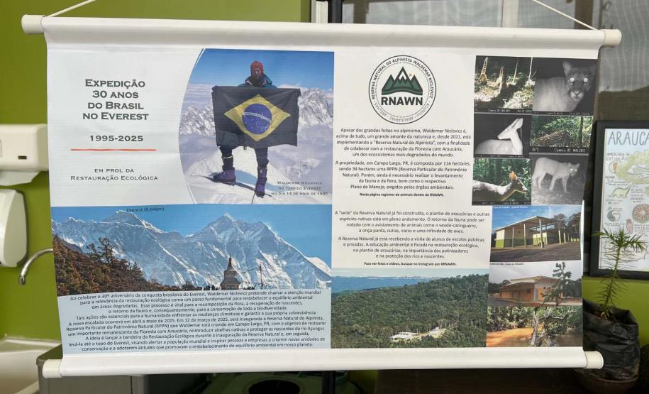 Foto de cerimônia de inauguração da área de preservação