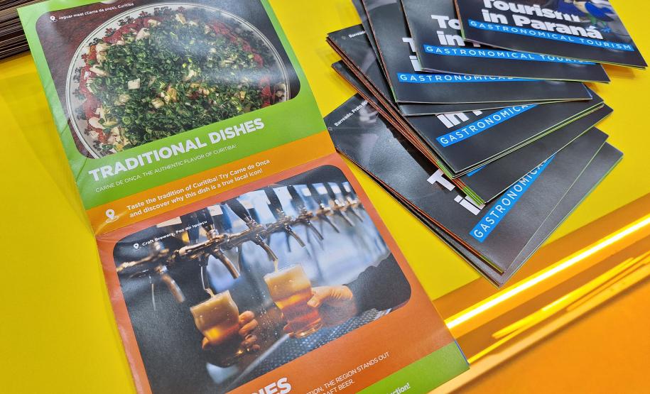 Foto de estande do Governo do paraná na exposição