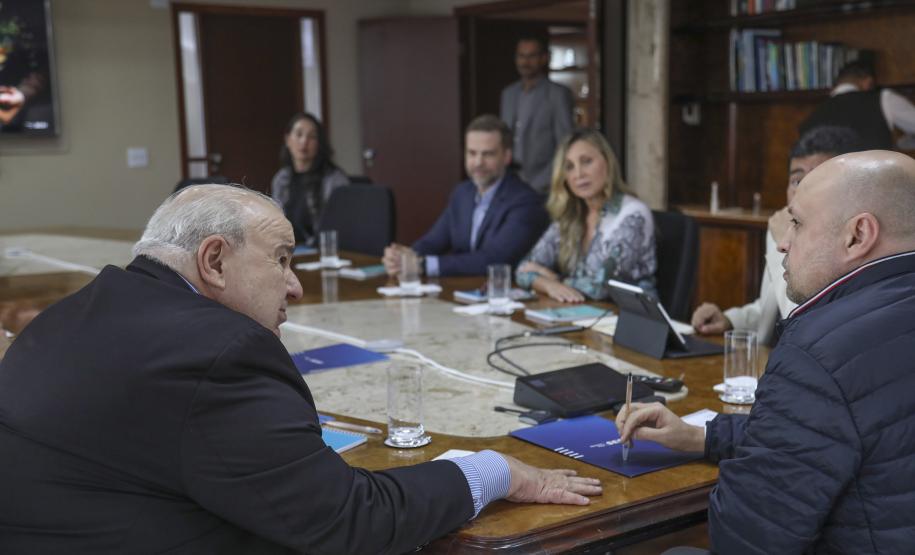 Fotos de visita do Secretário à Fiep