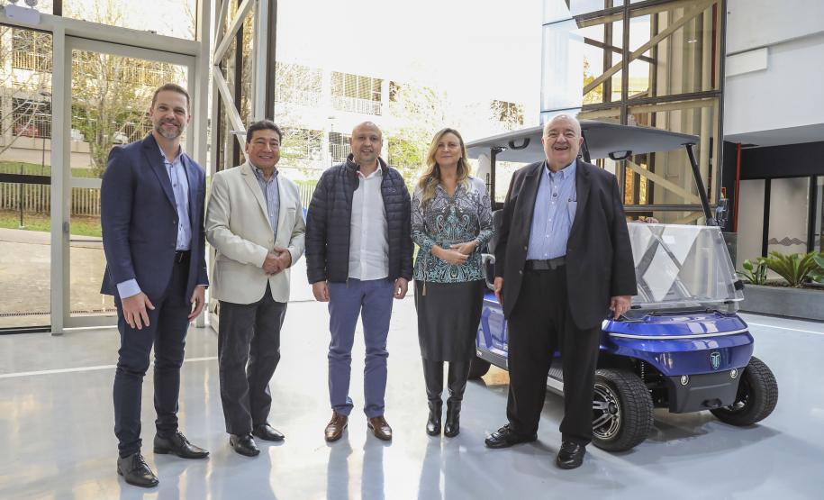 Fotos de visita do Secretário à Fiep