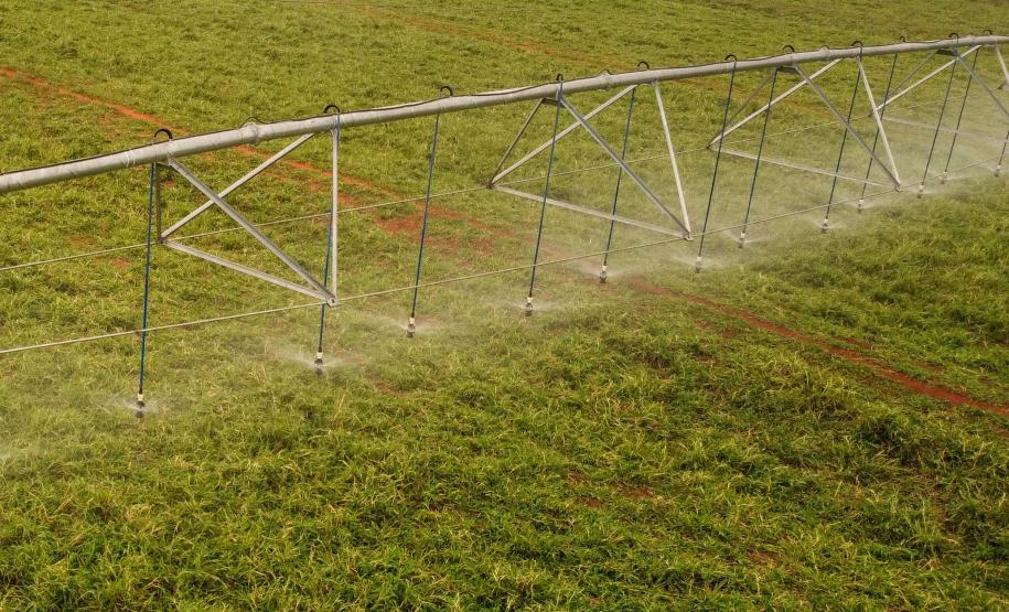 Foto de sistema de irrigação