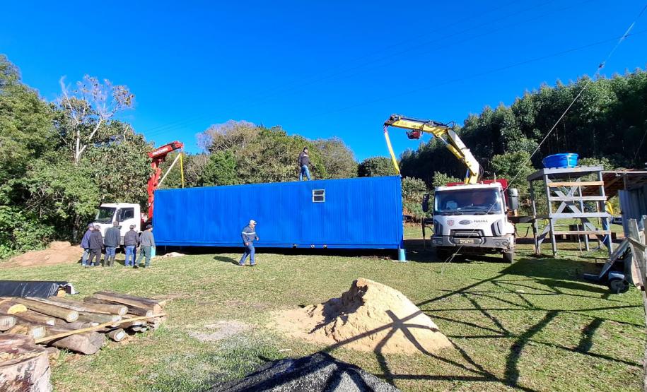 Foto de obra de reforma do parque do codó
