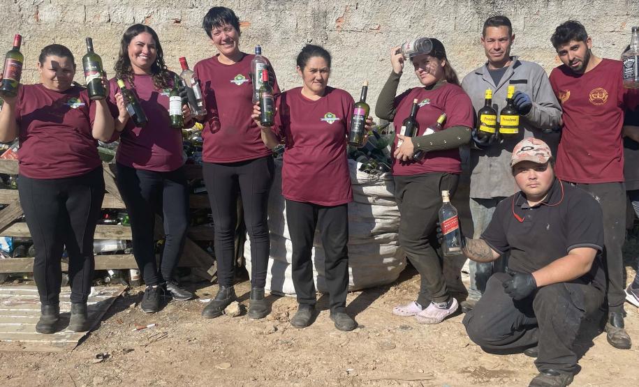 Foto de cooperativa de reciclagem
