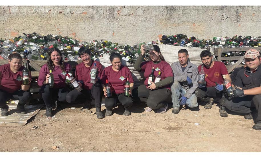 Foto de cooperativa de reciclagem