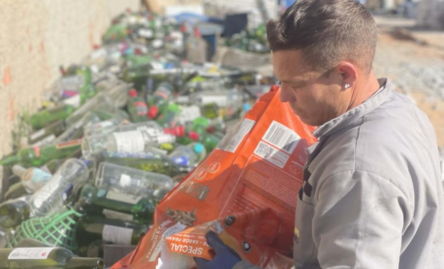 Foto de cooperativa de reciclagem