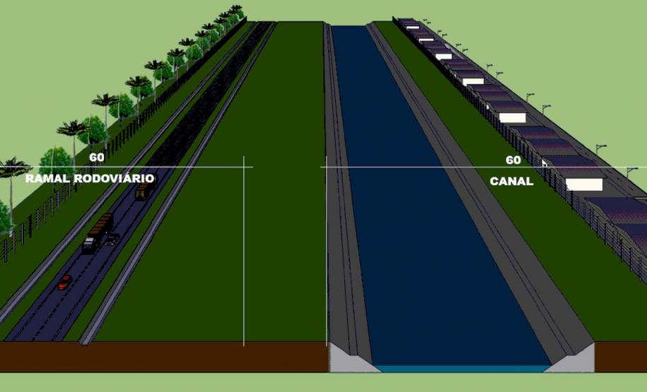 Foto de projeto da faixa de infraestrutura